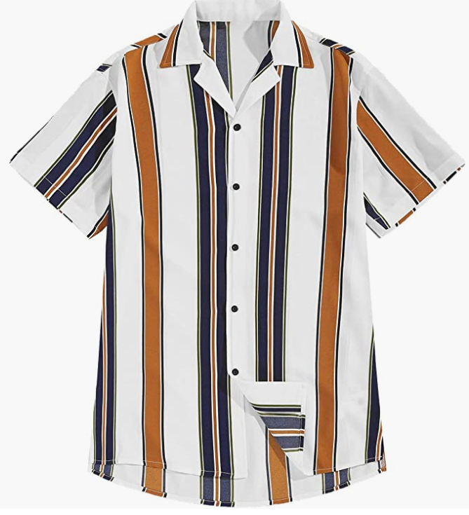 Mens Casual Simple Hawaian