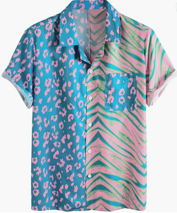 Mens Casual Simple Hawaian