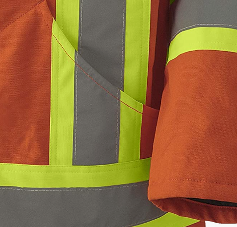 Premium High Visibility Safety Jacket-Waterproof, Orange