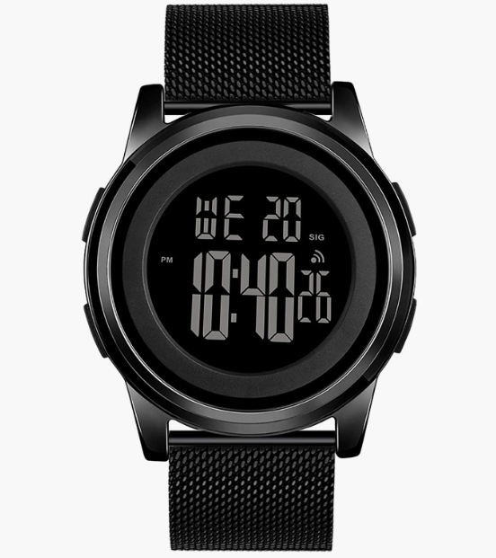 Waterproof Stainless Steel Fashion Wrist Watch for Men Women Sports Watch