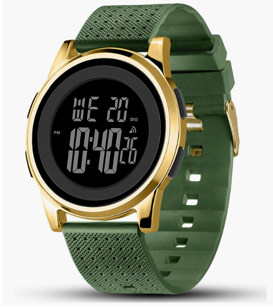 Waterproof Stainless Steel Fashion Wrist Watch for Men Women Sports Watch