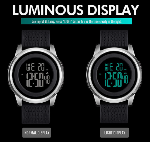 Waterproof Stainless Steel Fashion Wrist Watch For Men Women Sports Watch