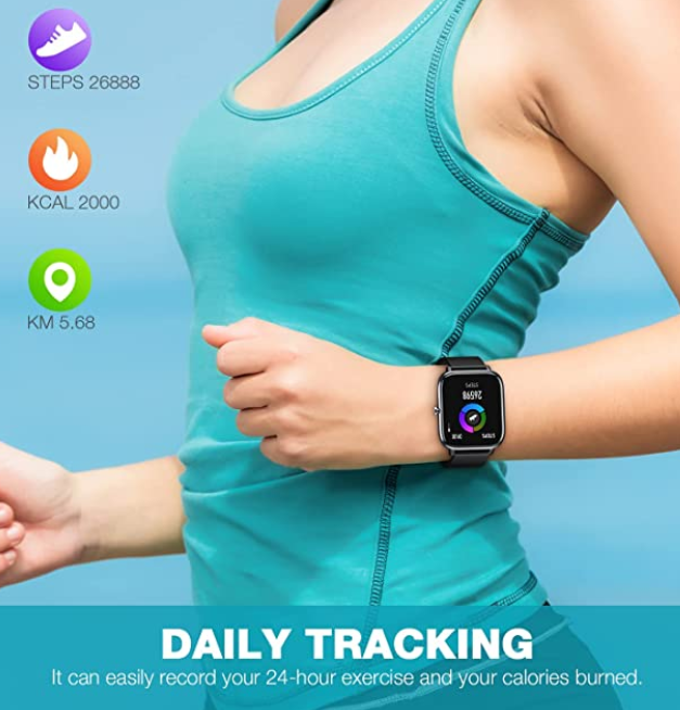 Smart Watch with Bluetooth Call for Women, IP67 Waterproof Fitness Tracker with 1.7