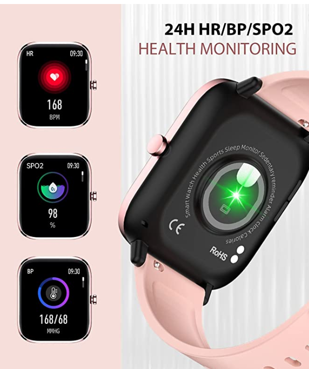 Smart Watch with Bluetooth Call for Women, IP67 Waterproof Fitness Tracker with 1.7