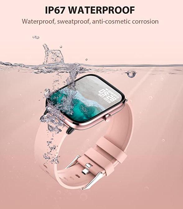 Smart Watch with Bluetooth Call for Women, IP67 Waterproof Fitness Tracker with 1.7