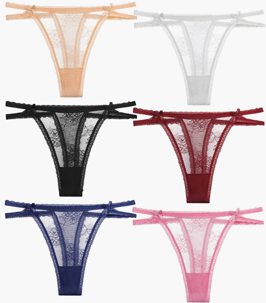 sexy string thong 6 pieces with difference colors