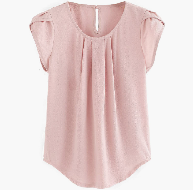 CASUAL Women's Pleated Top Round