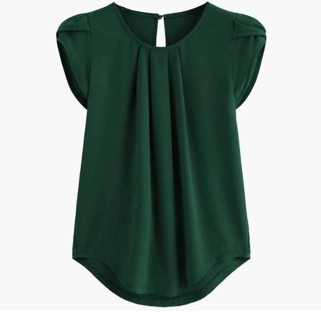 CASUAL Women's Pleated Top Round