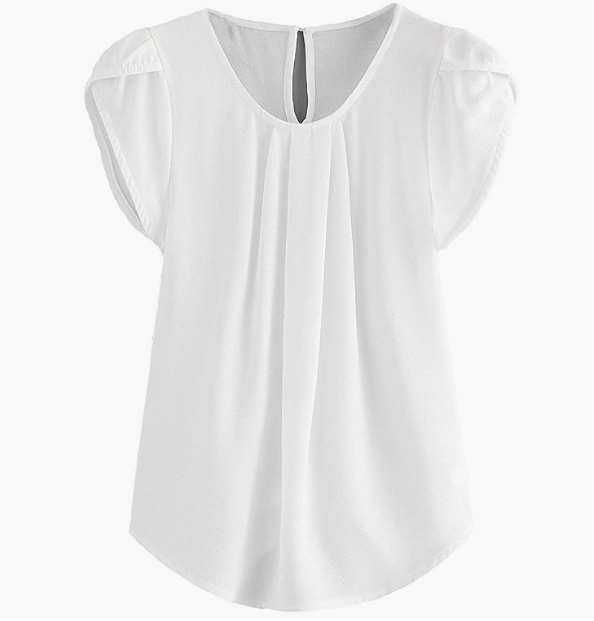 CASUAL Women's Pleated Top Round