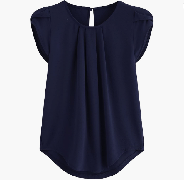 CASUAL Women's Pleated Top Round