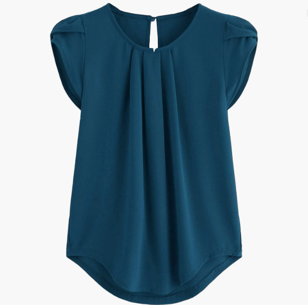 CASUAL Women's Pleated Top Round