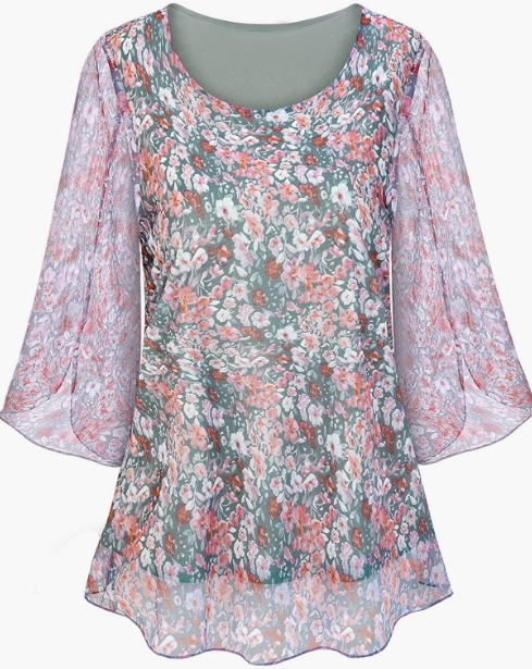 CASUAL Loose Fit Flowy Tunic Tops
