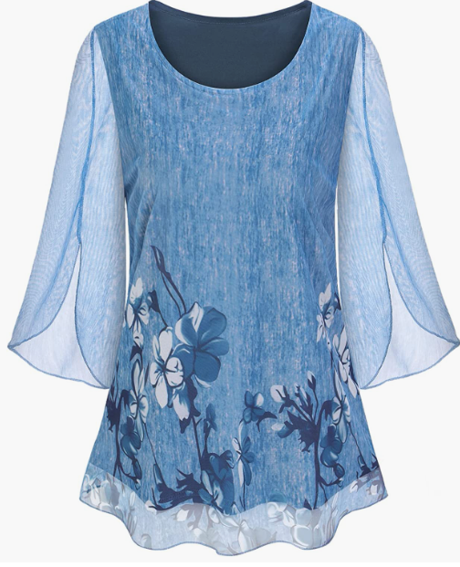 CASUAL Loose Fit Flowy Tunic Tops