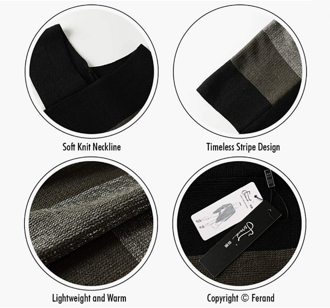 CASUAL Stripe Patterns and Fringed Sides MADE IN ITALY