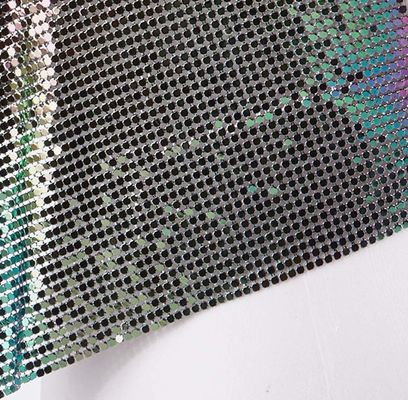 PARTY Sparkly Deep V Neck Crop Tank Tops Cami Body Chain Top