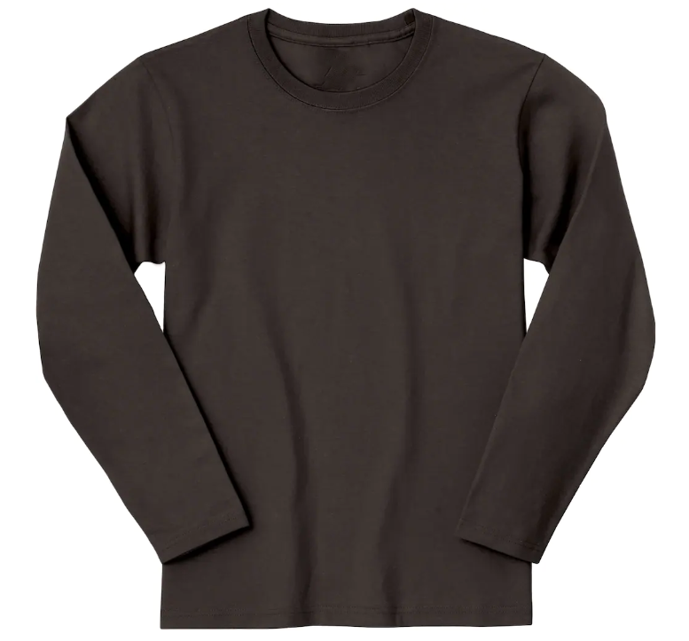 Long Sleeve Crew Neck Adult T-Shirt I