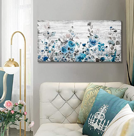 Abstract Flowers Paintings for Livingroom