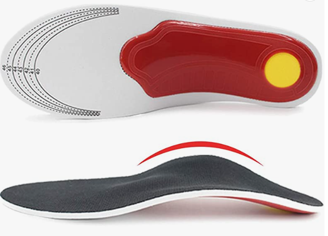 Arch Support Shoe Insoles, Cushion Orthotic Inserts for Flat Foot, Plantar Fasciitis, Feet Heel Pain Relief