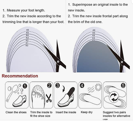 Arch Support Shoe Insoles, Cushion Orthotic Inserts for Flat Foot, Plantar Fasciitis, Feet Heel Pain Relief