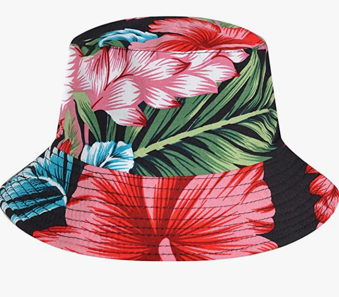 Hawaiian Sets Casual Short Sleeve Shirt and Shorts Suits with Bucket Hats
