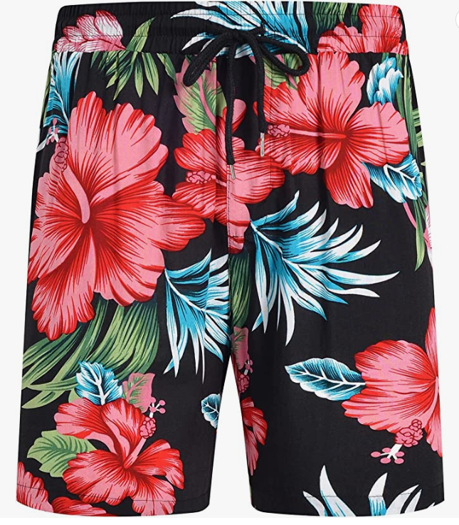 Hawaiian Sets Casual Short Sleeve Shirt and Shorts Suits with Bucket Hats