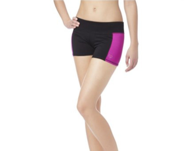 Womens Running Athletic Workout Shorts, Black,