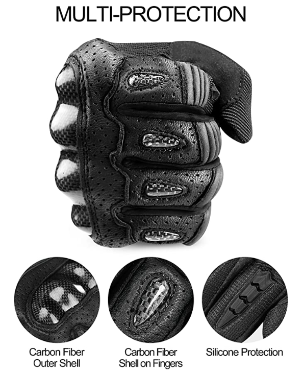 Motorcycle Gloves Fiber Ridng Gloves Hard Knuckle Protection