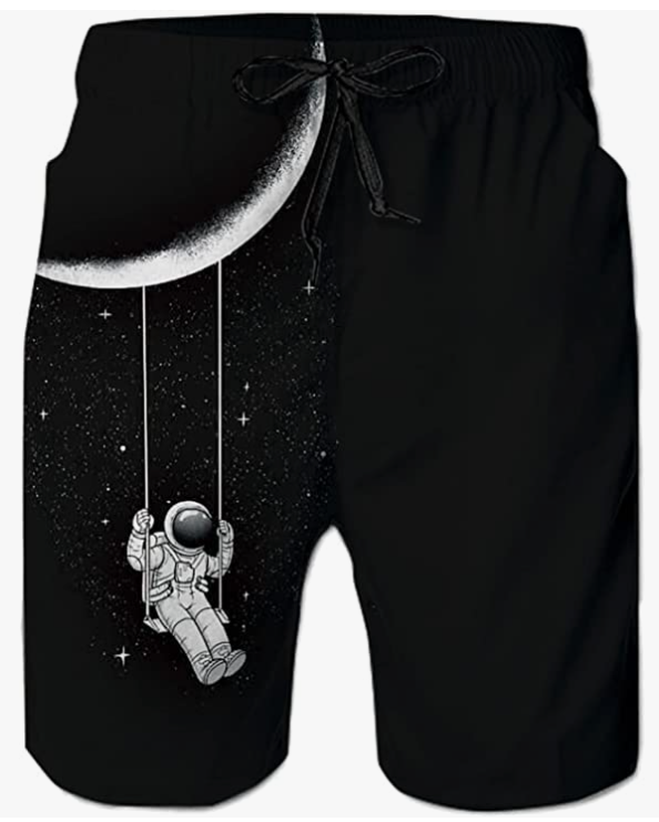 Men's Swim Trunks Quick Dry Board Shorts Cool Mesh Lining Bathing Suits with Drawstring Pockets