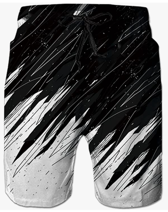 Men's Swim Trunks Quick Dry Board Shorts Cool Mesh Lining Bathing Suits with Drawstring Pockets