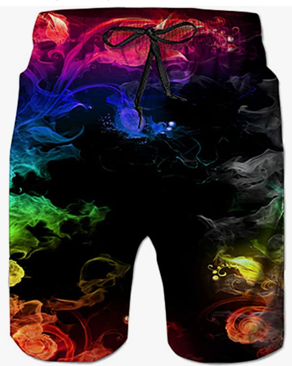 Men's Swim Trunks Quick Dry Board Shorts Cool Mesh Lining Bathing Suits with Drawstring Pockets