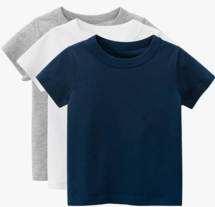 Boys 3 Pack Short Sleeve T-Shirt