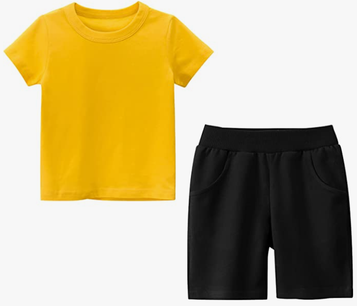 Boys T-Shirt and Shorts Set Short Sleeves Outfit 2-Pieces Summer Clothes