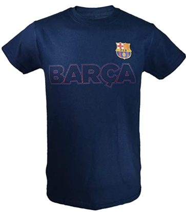 Sports Men Compatible with FC Barcelona Officially Licensed Soccer T-Shirt