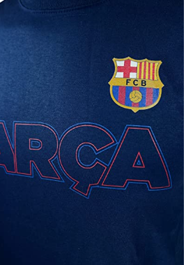 Sports Men Compatible with FC Barcelona Officially Licensed Soccer T-Shirt