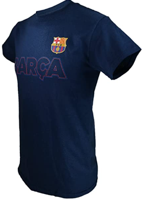 Sports Men Compatible with FC Barcelona Officially Licensed Soccer T-Shirt