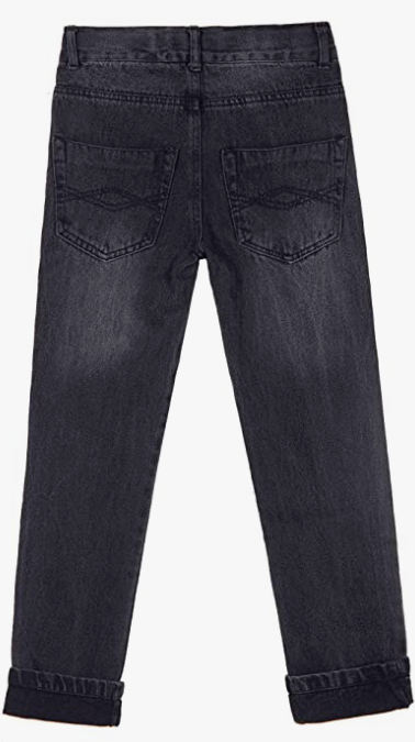 Waist Slim Denim Pants Blue Jeans