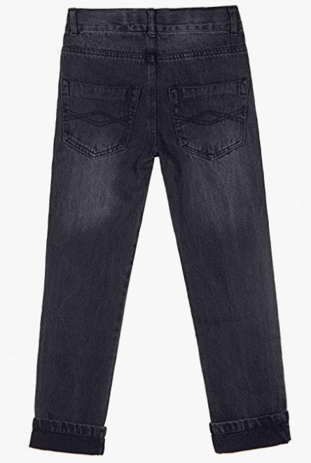 Waist Slim Denim Pants Blue Jeans