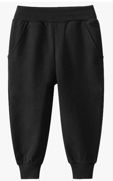 Pants Boys Elastic Waistband Casual Sweatpants